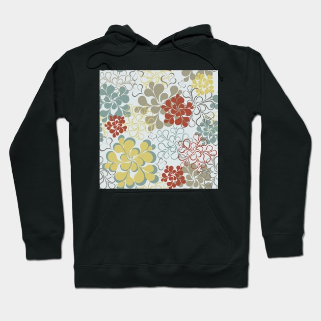 Floral retro pattern Hoodie by olgart